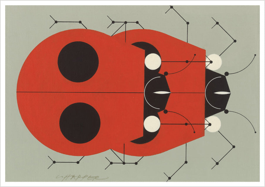 Charley Harper Ladybugs Notecards