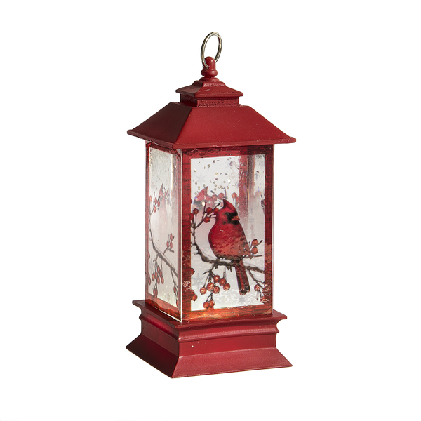 Lighted LED Lantern with Cardinal Mini Shimmer | Ohio History Store