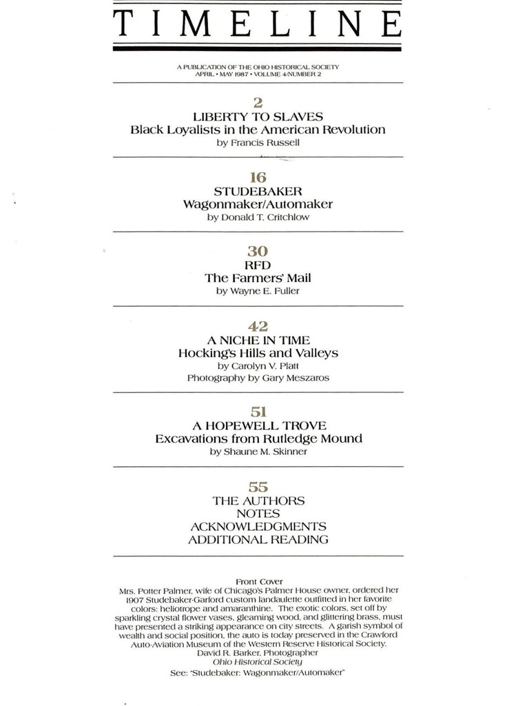 1987 Apr/May Timeline Magazine