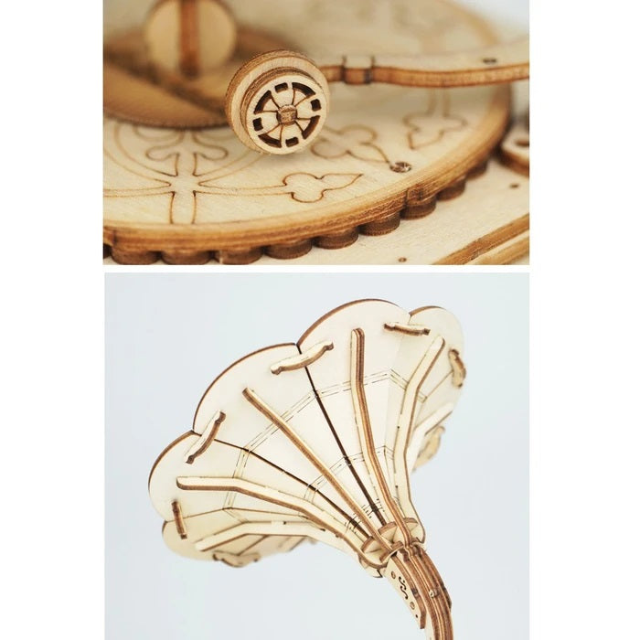 Wooden Gramophone Model Kit