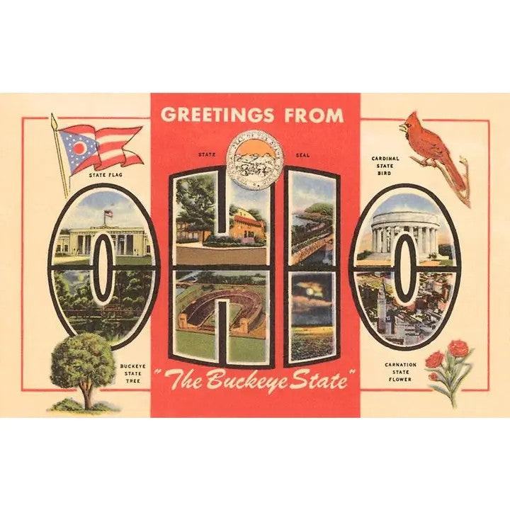 Vintage Ohio Stickers