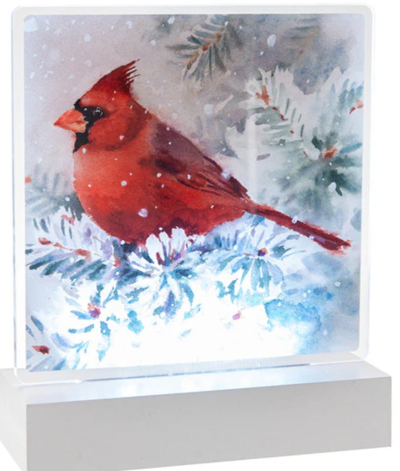 LED Light Up Cardinal Tabletop Decor | Ohio History Store