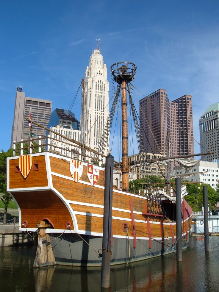 Santa Maria Wooden Sailing Ship