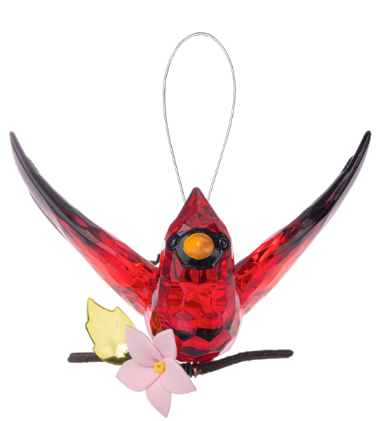 Cardinal with Cherry Blossom Ornament | Ohio History Store