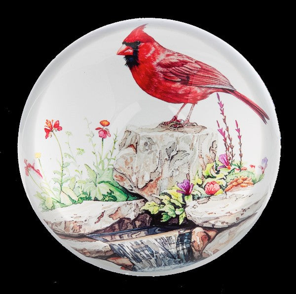 Watercolor Cardinal Paperweight