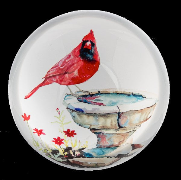 Watercolor Cardinal Paperweight