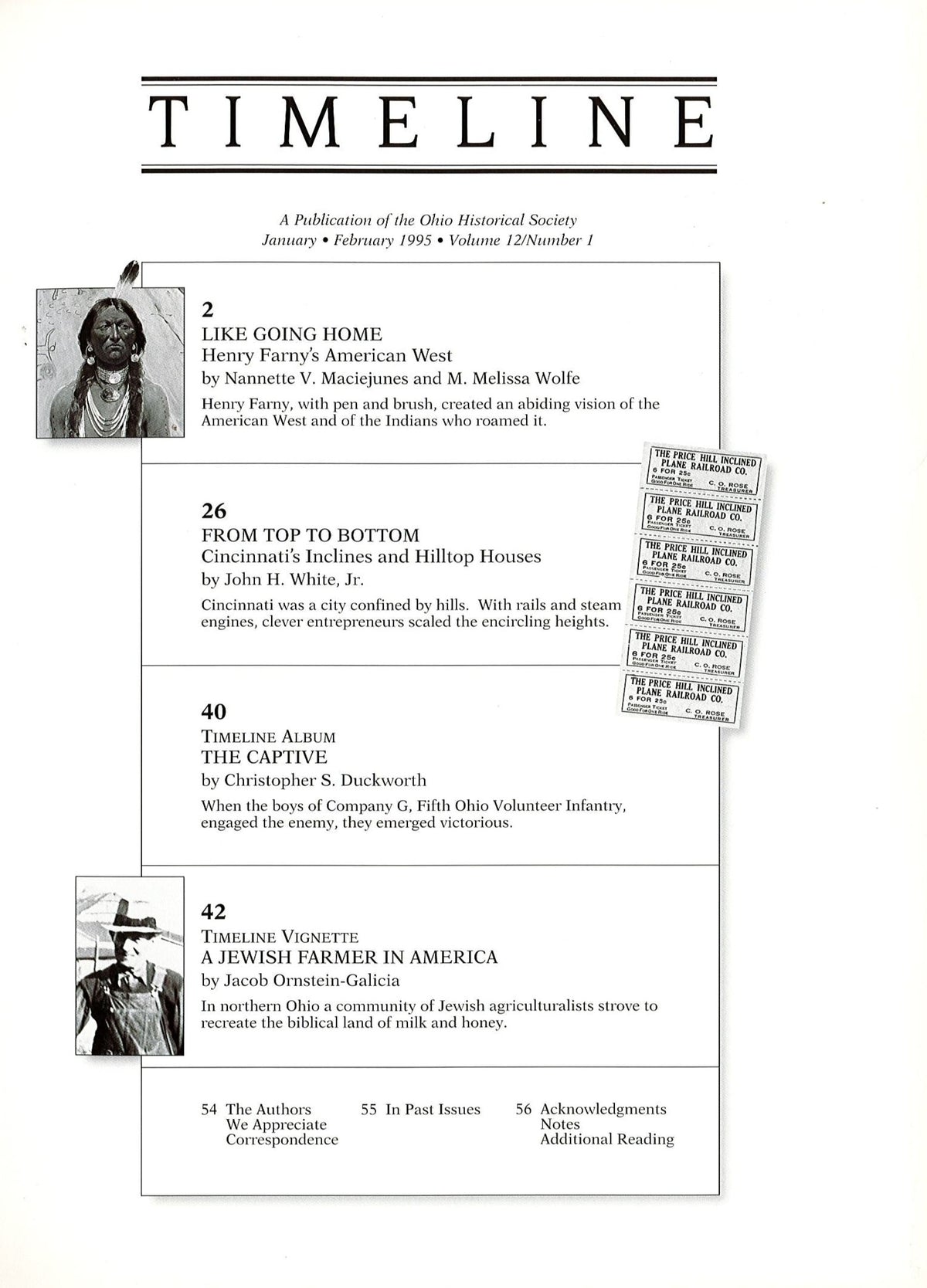 1995 Jan/Feb Timeline Magazine | Ohio History Store