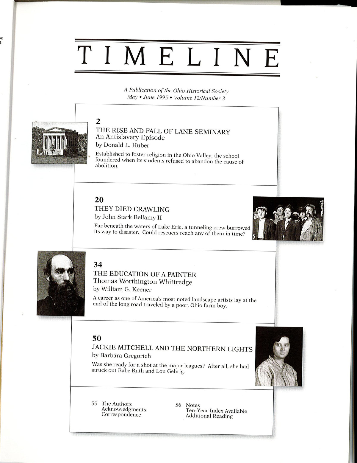 1995 May/June Timeline Magazine | Ohio History Store
