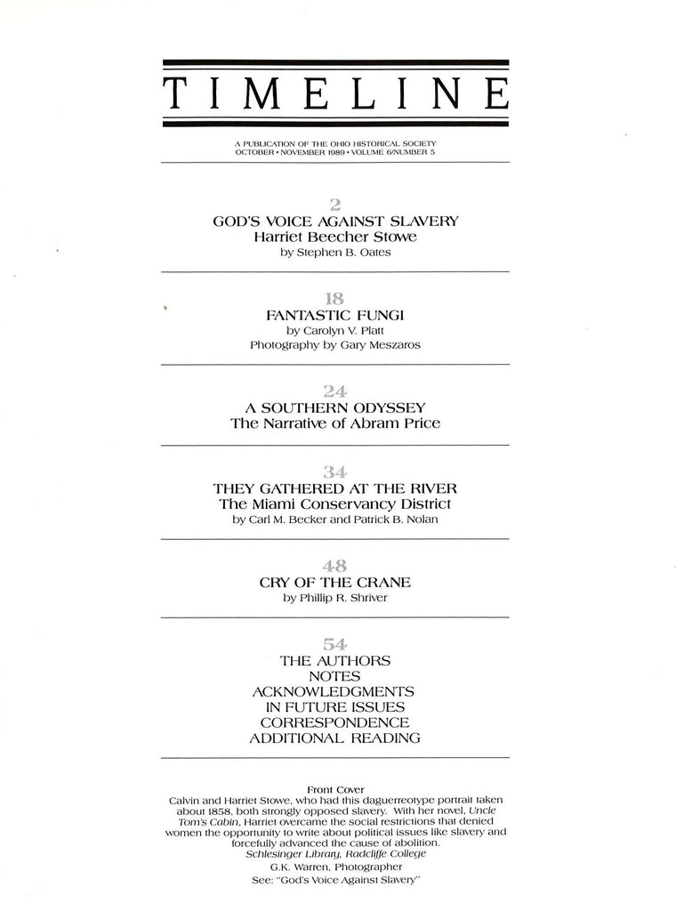 1989 Oct/Nov Timeline