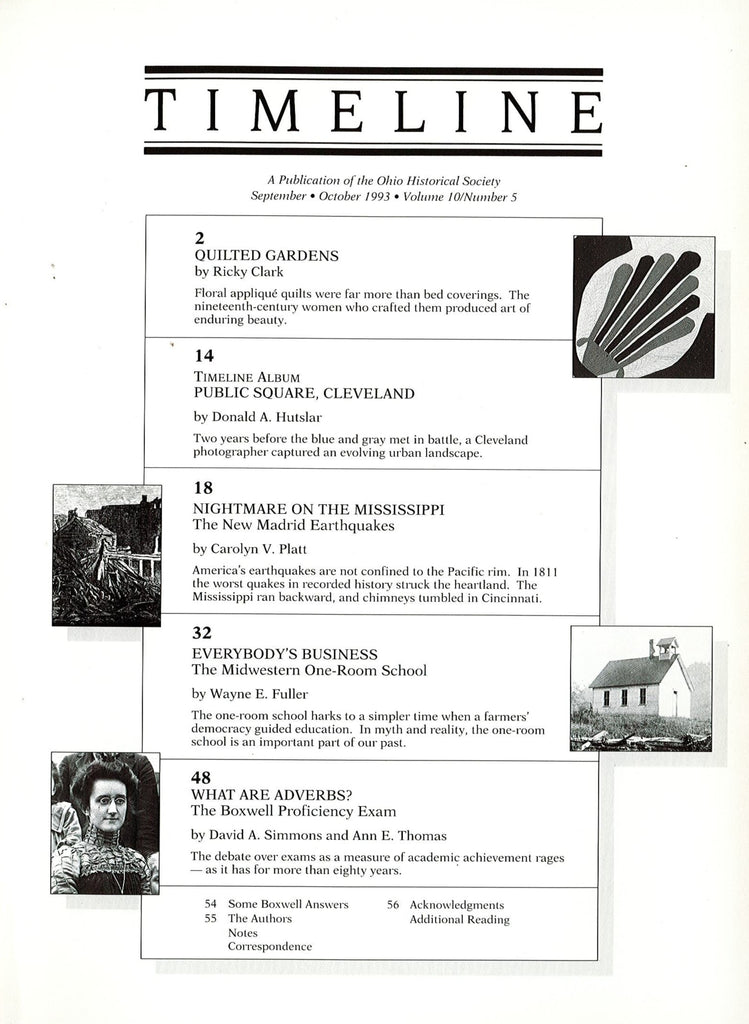 1993 Sept/Oct Timeline Magazine